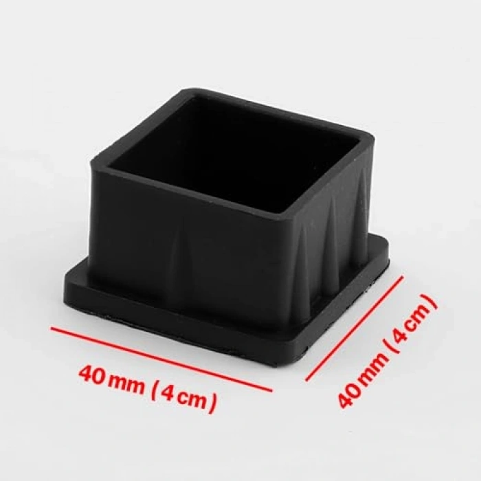 Kare Tıpa Papuç Takoz, 40 mm x 40 mm, 8 Adet Set