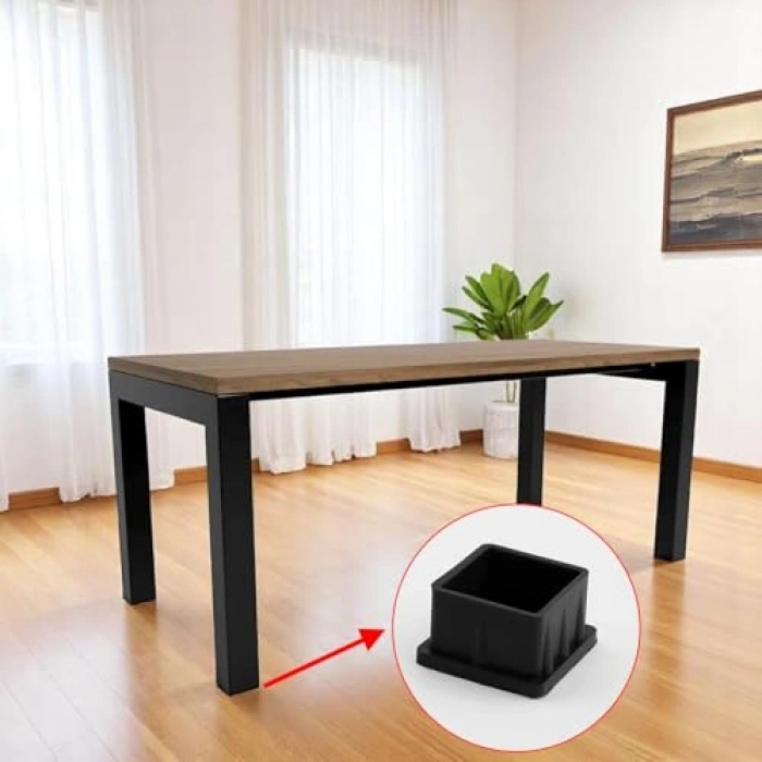 Kare Tıpa Papuç Takoz, 40 mm x 40 mm, 8 Adet Set