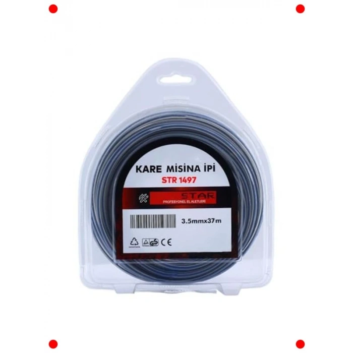 Kare Tırpan Misinası 3.5mm 37 Metre - Profesyonel 3lü Set