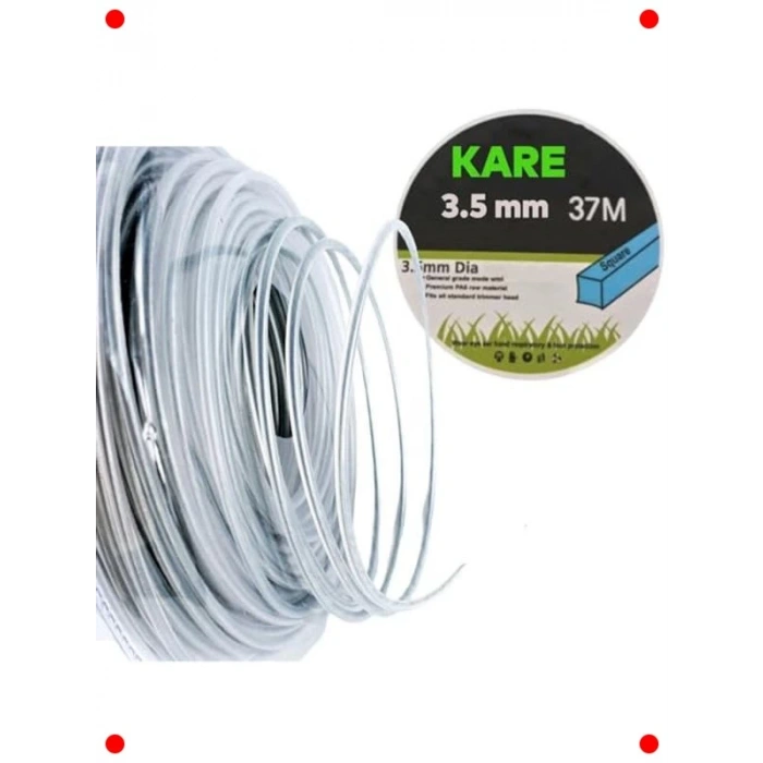 Kare Tırpan Misinası 3.5mm 37 Metre - Profesyonel 3lü Set