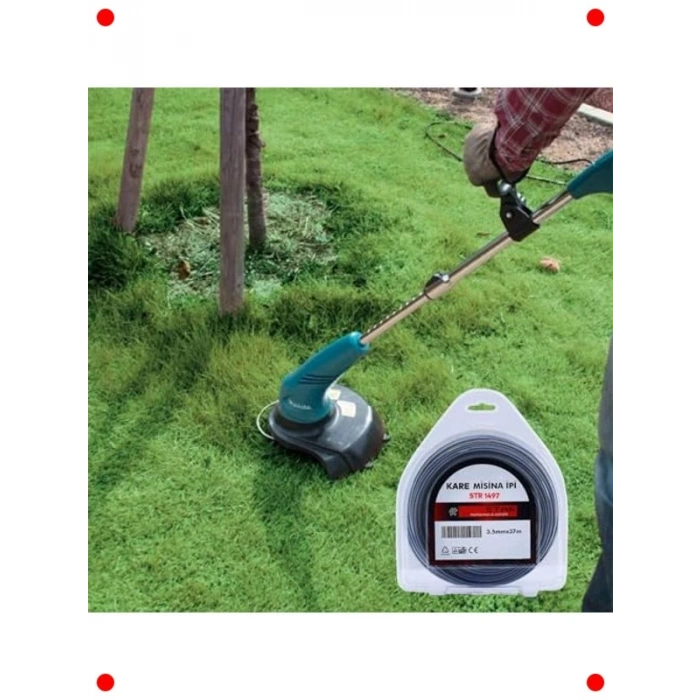 Kare Tırpan Misinası 3.5mm 37 Metre - Profesyonel 3lü Set