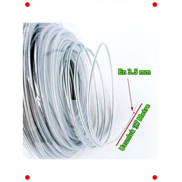 Kare Tırpan Misinası 3.5mm 37 Metre - Profesyonel 3lü Set