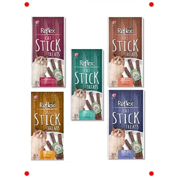 Karışık Lezzet Kedi Ödül Çubukları (5li Set)