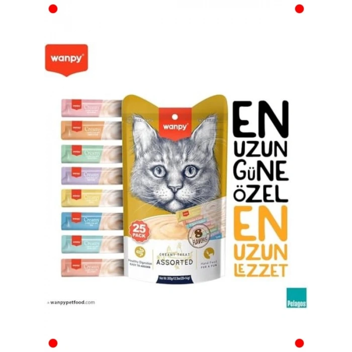 Karışık Lezzet Sıvı Kedi Ödülü (50 Adet x 14gr)