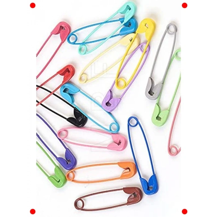 Karışık Renkli Çengelli İğne Seti (36 Adet)