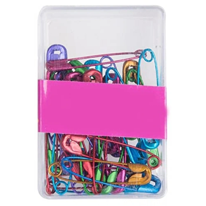 Karışık renkli çengelli iğne seti, 36 adet