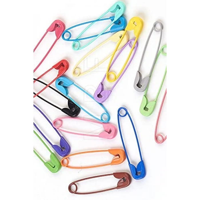 Karışık renkli çengelli iğne seti, 36 adet