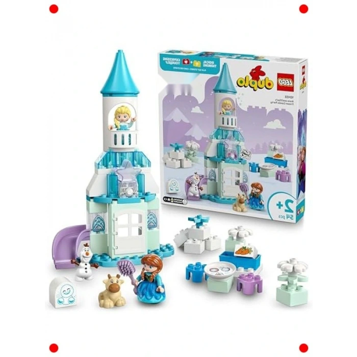 Karlar Ülkesi Şato Partisi Yapım Seti - 2+ Yaş (54 Parça)
