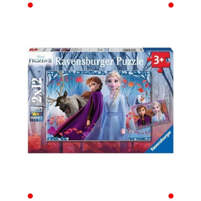 Karlar Ülkesi Temalı 2x12 Parça Yapboz (3+ Yaş)