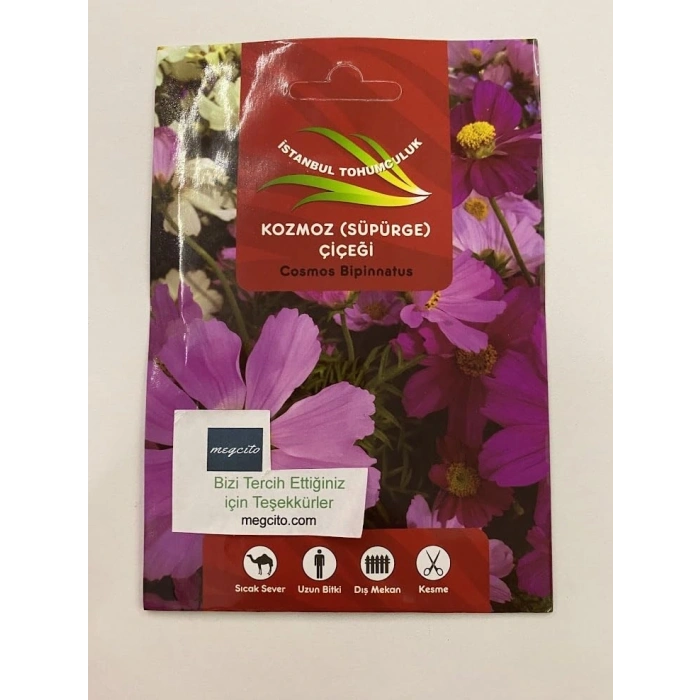 Karma Renkli Kozmoz Çiçeği Tohumu, 50 Adet Paket