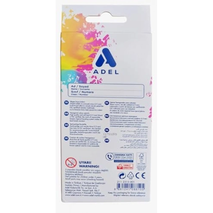 Karton Kutu Seti, 12 Renk ve Parlak Tasarım