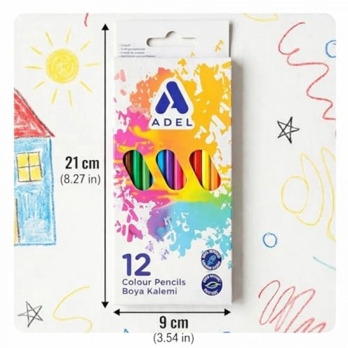 Karton Kutu Seti, 12 Renk ve Parlak Tasarım