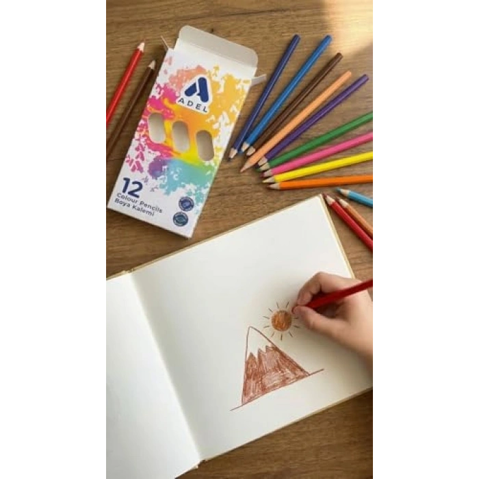 Karton Kutu Seti, 12 Renk ve Parlak Tasarım