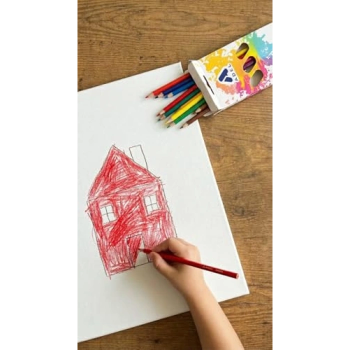 Karton Kutu Seti, 12 Renk ve Parlak Tasarım