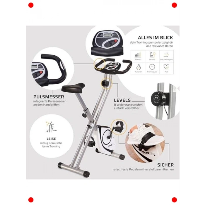 Katlanabilir Akıllı Kondisyon Bisikleti (Ev Tipi)