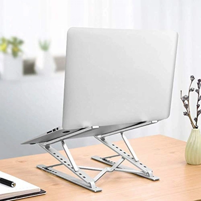 Katlanabilir Alüminyum Laptop Standı, İki Taraflı Ayarlı