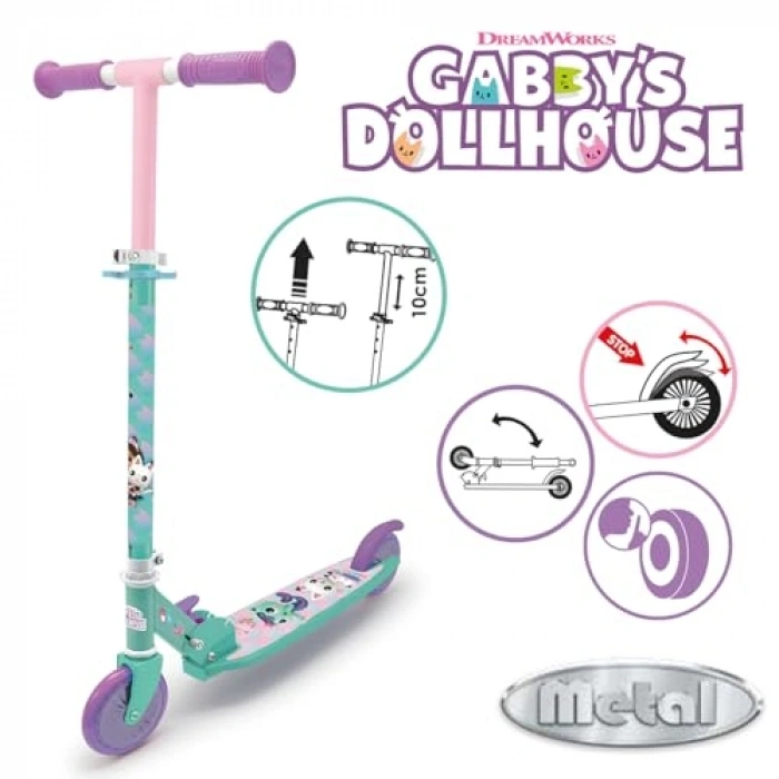 Katlanabilir Bebek Scooter - 3 Kademeli Gidon Ayarı