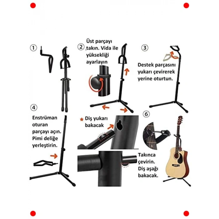 Katlanabilir Evrensel Enstrüman Standı