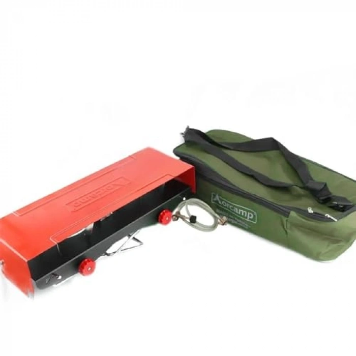 Katlanabilir İkili Kamp Ocak (Çantalı & Adaptör Setli)