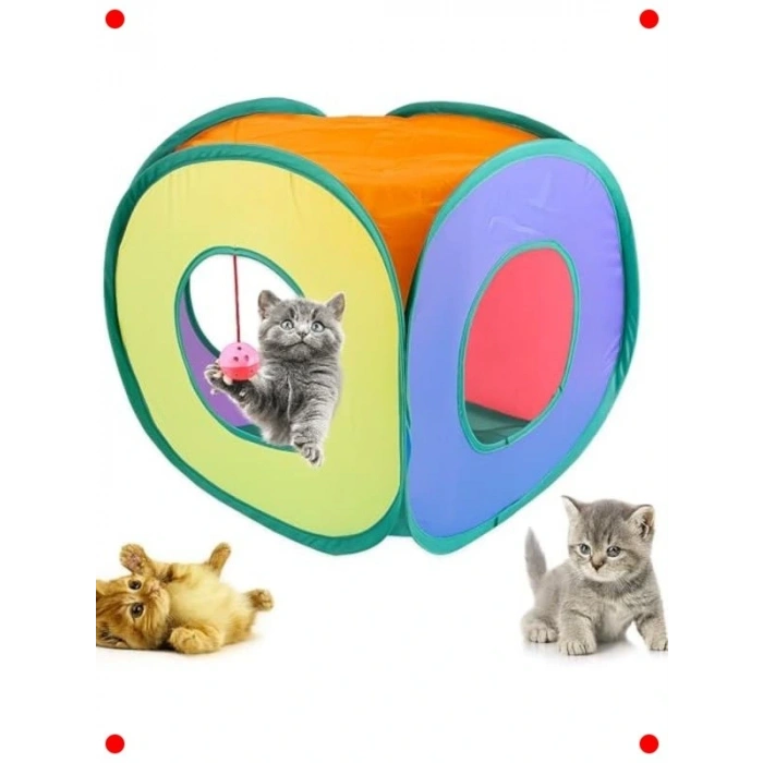 Katlanabilir Kedi & Köpek Oyun Tüneli, Küp