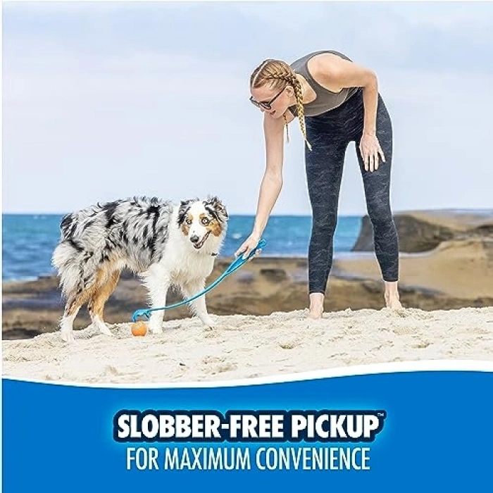 Katlanabilir Köpek Top Atıcı, Ergonomik Kauçuk Sap ile Pratik Kullanım
