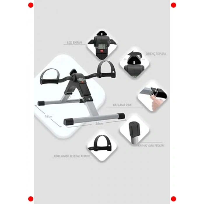Katlanabilir Mini Egzersiz Bisikleti