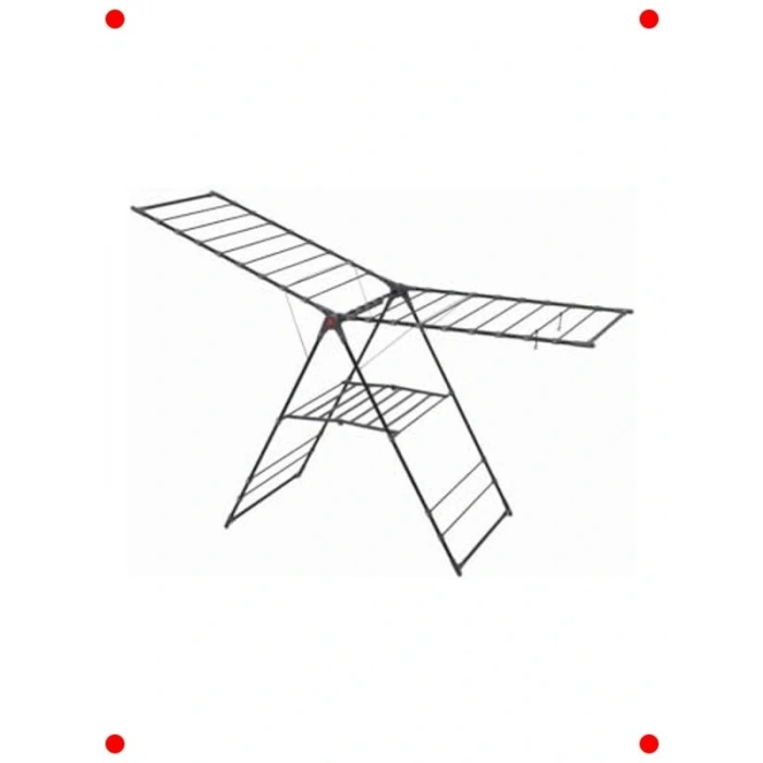 Katlanabilir Siyah Çamaşır Kurutma Askısı