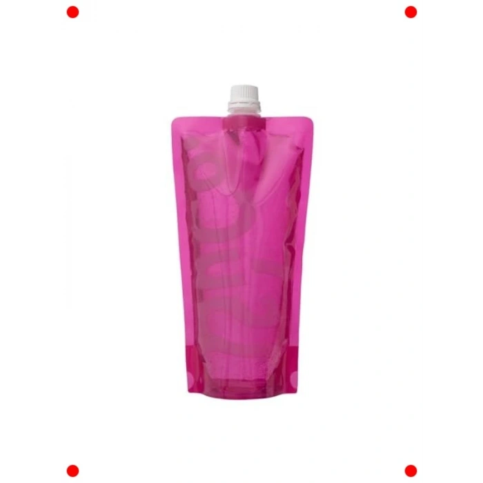 Katlanabilir Su Matarası - 600 ml Pembe