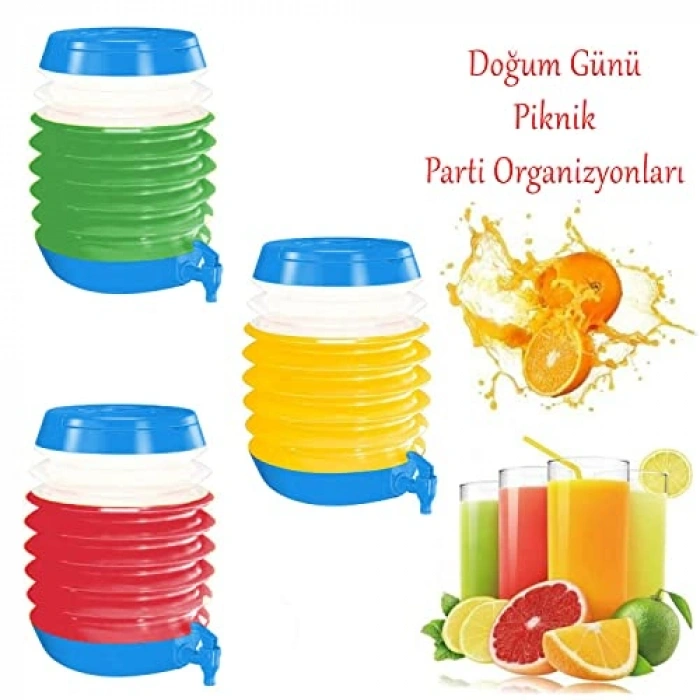 Katlanabilir Su Sebili, 5.5 Litre Kapasiteli ve Pratik Tasarım