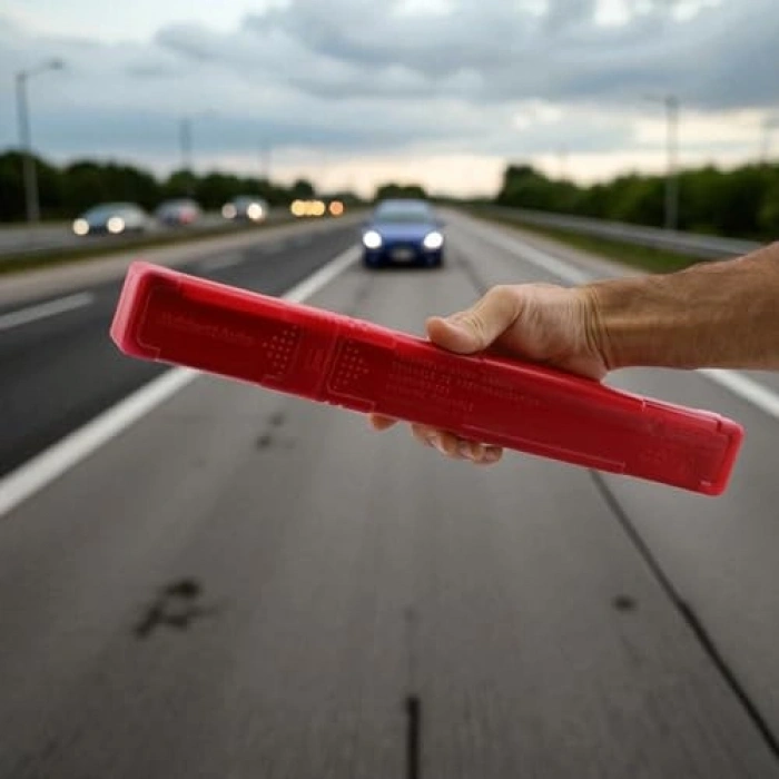 Katlanabilir Üçgen Reflektörlü Araç Uyarı Levhası