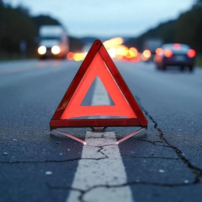 Katlanabilir Üçgen Reflektörlü Araç Uyarı Levhası