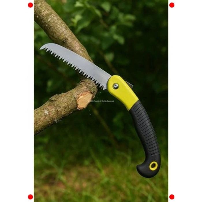 Katlanır Bahçe Budama Testeresi (18cm Bıçak, Güvenlik Kilitli)