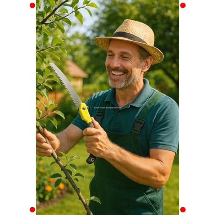 Katlanır Budama Testeresi, Güvenlik Kilitli, 18 cm Bıçak