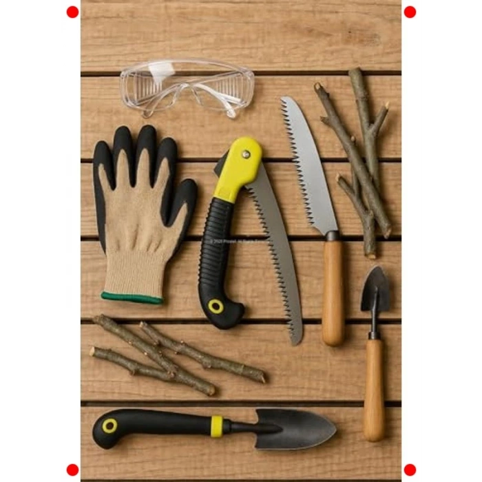 Katlanır Budama Testeresi, Güvenlik Kilitli, 18 cm Bıçak