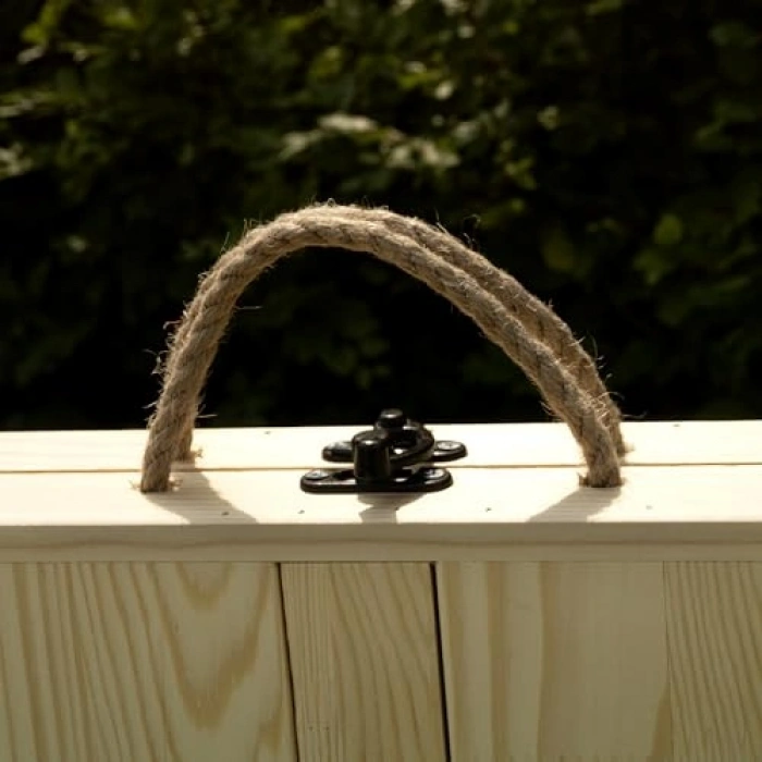 Katlanır kamp masası, 75x200 cm, doğal renk