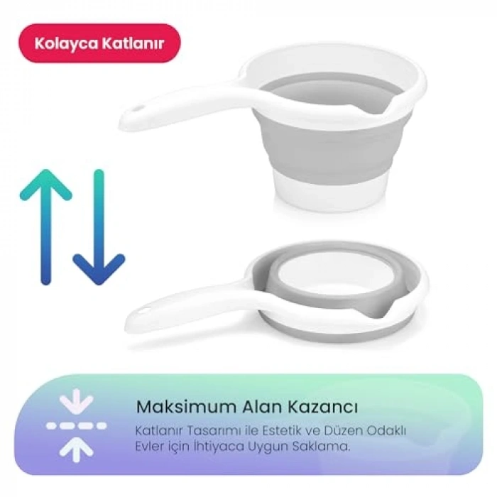 Katlanır Maşrapa, Pratik ve Taşınabilir Tasarım, Gri