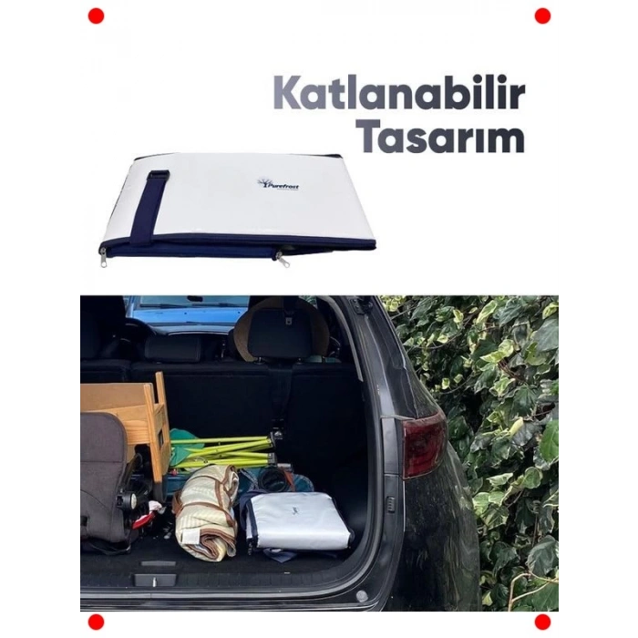 Katlanır Termal Soğutucu Çanta + 6 Jel Paket