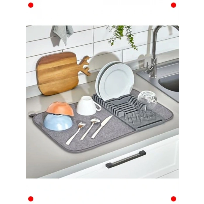 Katlanır Tezgah Üstü Bulaşık Kurutmalık