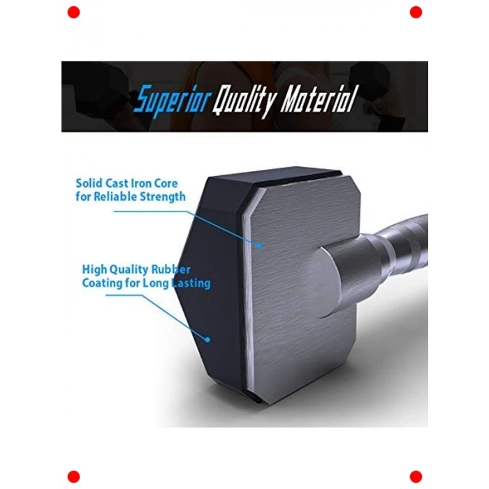 Kauçuk Kaplamalı Döküm Demir Dambıl