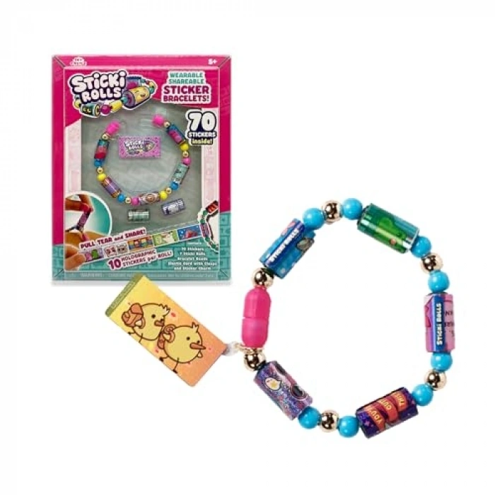 Kawaii Temalı Tekli Paket Bileklikler, Çıkartmalı