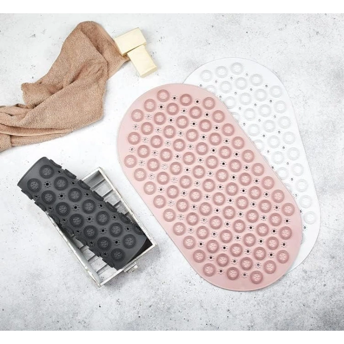 Kaydırmaz Masajlı Banyo Paspası, Oval Tasarım