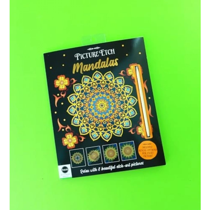 Kazıma Mandala Seti - 8 Adet Farklı Mandala Paneli