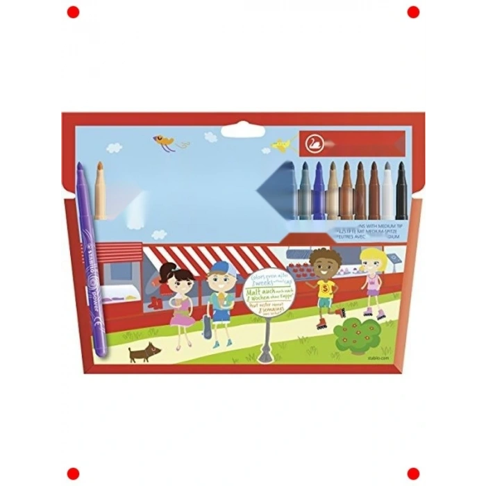 Keçe Uçlu  Kalemi Seti - 24 Renk