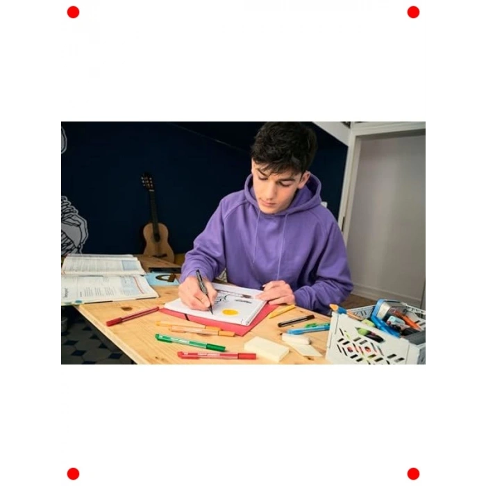 Keçe Uçlu Renkli Kalem Seti - 4lü Paket