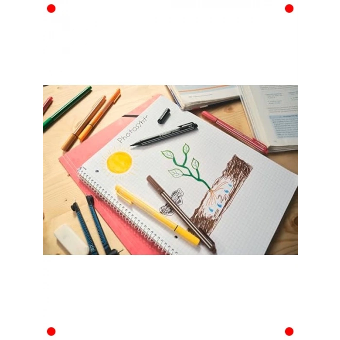 Keçe Uçlu Renkli Kalem Seti - 4lü Paket