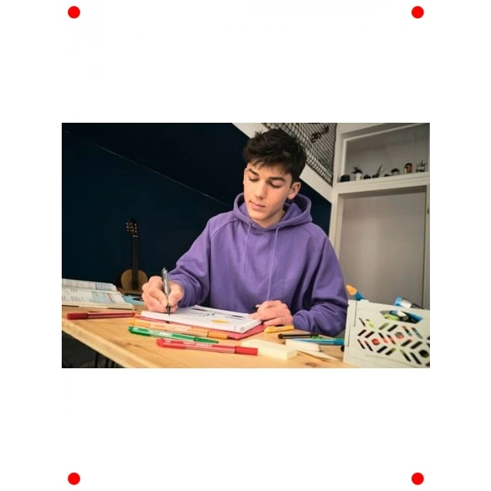 Keçe Uçlu Renkli Kalem Seti - 4lü Paket