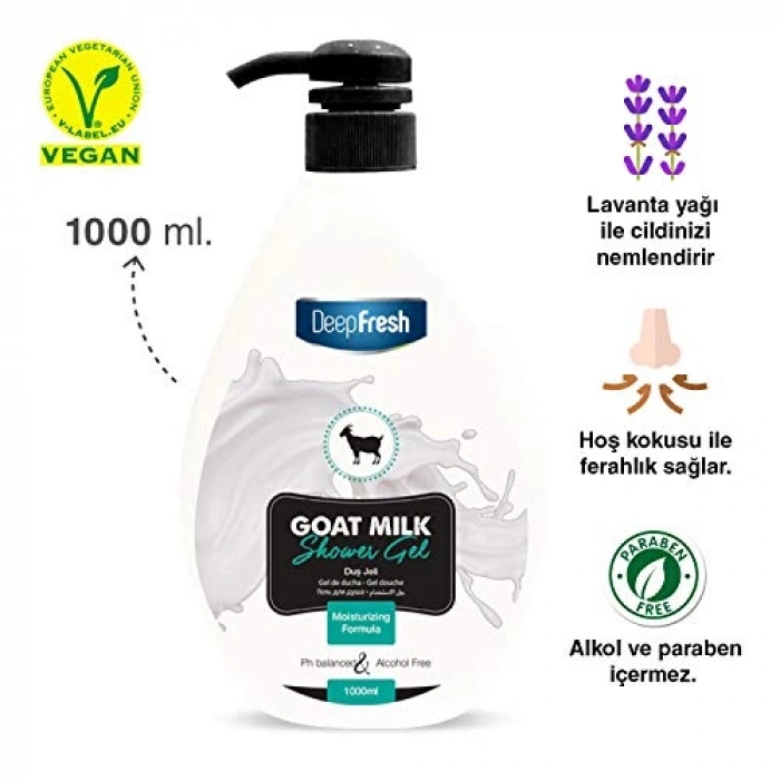 Keçi Sütü Duş Jeli 1 L - Besleyici Temizlik
