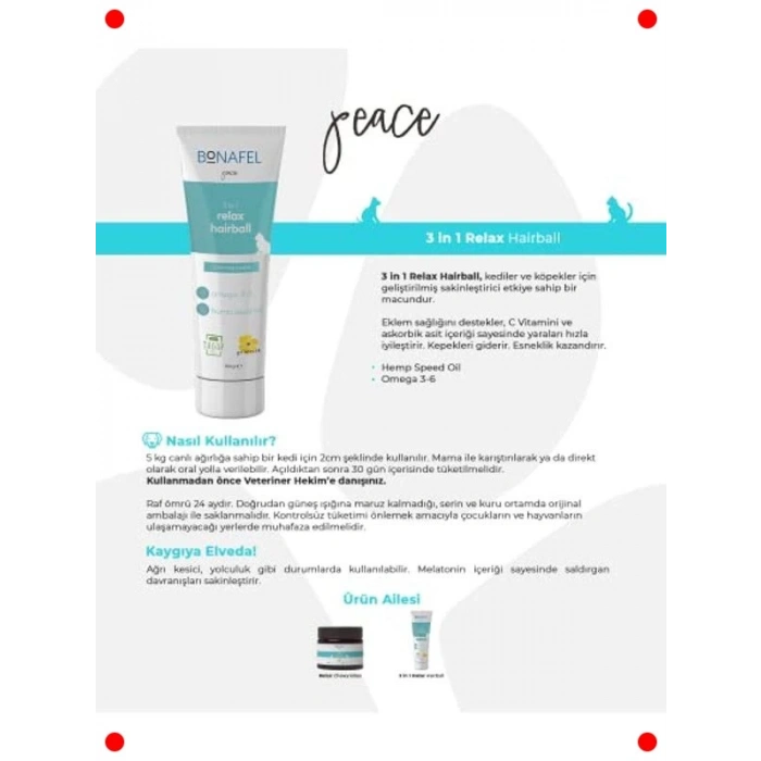 Kedi Anti-Stres ve Tüy Yumağı Önleyici Macun 100 gr