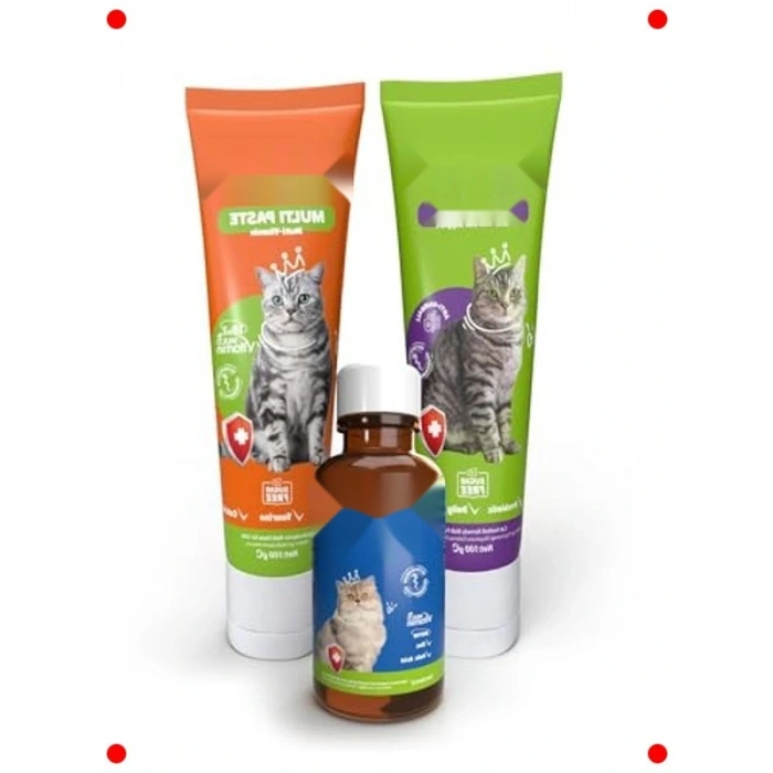 Kedi Destekleyici Macun Seti (Malt & Multivitamin)