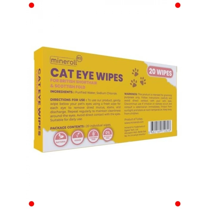 Kedi Göz Temizleme Mendili - 20 Adet